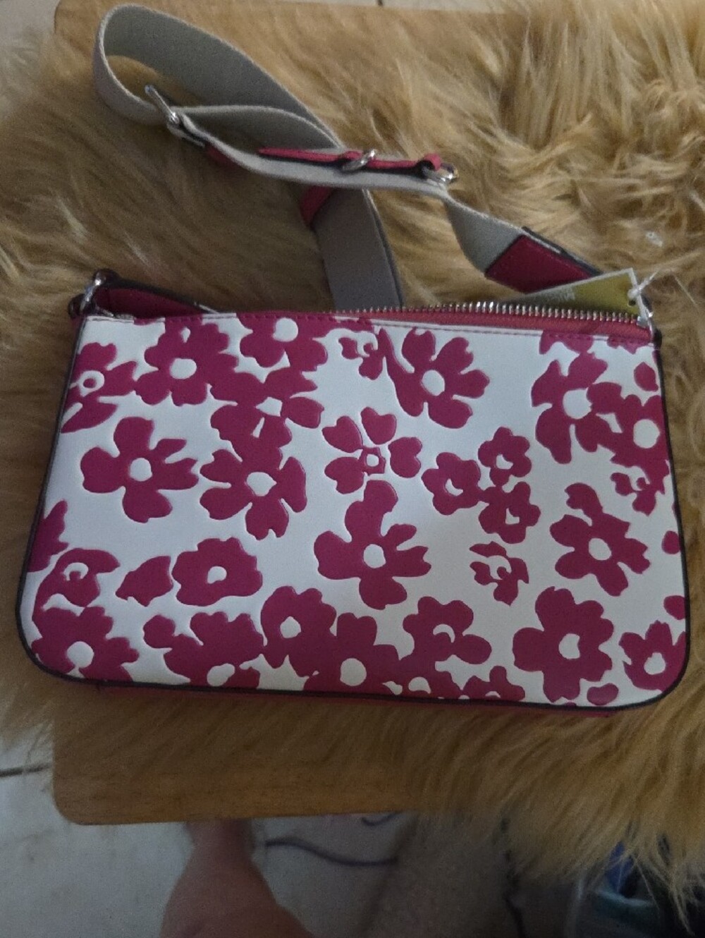 Michael Kors White and Pink Floral Crossbody Set 5 Pc. NWT - Picture 4 of 9